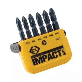 C.K Tools T4512 set de 6 puntas de destornillador Phillips con control de torsión