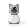 Nedis WIFICI30CGY cámara de vigilancia IP inalámbrica para interiores – 720p HD, visión nocturna, audio bidireccional
