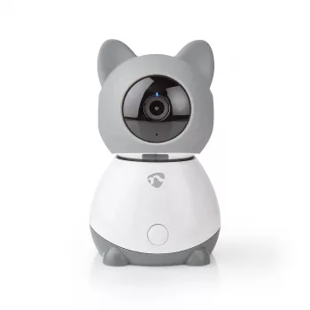 Nedis WIFICI30CGY cámara de vigilancia IP inalámbrica para interiores – 720p HD, visión nocturna, audio bidireccional