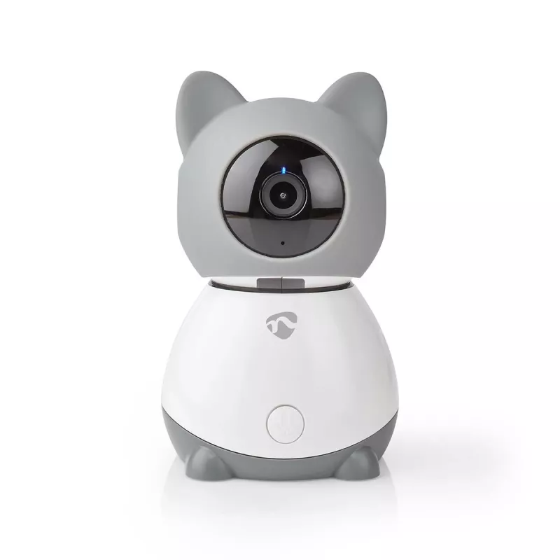 Nedis WIFICI30CGY cámara de vigilancia IP inalámbrica para interiores – 720p HD, visión nocturna, audio bidireccional