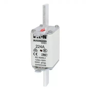 Eaton 100NHG02B fusible NH D02 100 A 500 V gG con indicador mecánico, pack de 3