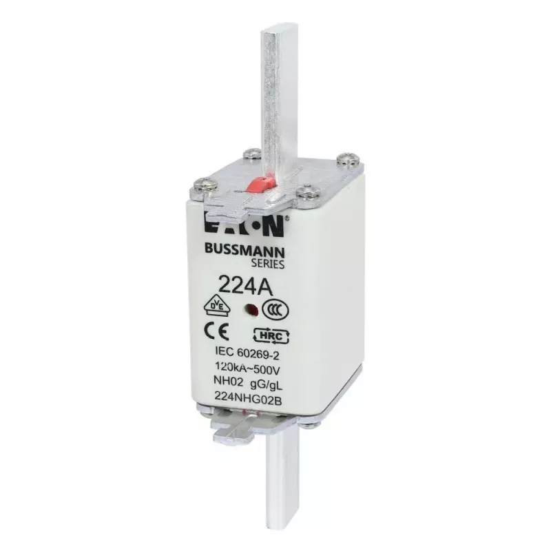 Eaton 100NHG02B fusible NH D02 100 A 500 V gG con indicador mecánico, pack de 3