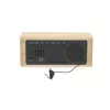 Nedis radio despertador digital madera