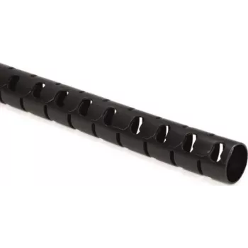 HellermannTyton HWPP25/2-BK tubo corrugado ranurado, 25 mm de diámetro nominal, negro, 25 m de longitud