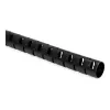 HellermannTyton HWPP25/2-BK tubo corrugado ranurado, 25 mm de diámetro nominal, negro, 25 m de longitud