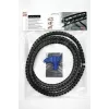 HellermannTyton HWPP25/2-BK tubo corrugado ranurado, 25 mm de diámetro nominal, negro, 25 m de longitud