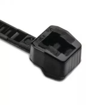 HellermannTyton serie OS bridas con dentado exterior 100 x 2,5 mm, negro, 100 uds. 118-04700