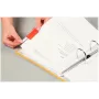 LEITZ Esselte pestañas de visión completa, film transparente de colores, 200 mm de ancho de tira, surtidas (naranja, amarillo), 25 unidades (55002)