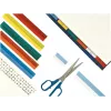 LEITZ Esselte pestañas de visión completa, film transparente de colores, 200 mm de ancho de tira, surtidas (naranja, amarillo), 25 unidades (55002)
