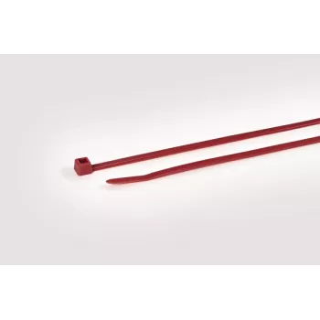 HellermannTyton T50R bridas de poliamida rojas, 200mm x 4,6mm, pack de 100 111-04804