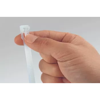 HellermannTyton REL250-NA brida reutilizable, poliamida 6.6, blanca, 250 x 7,6 mm, pack de 100