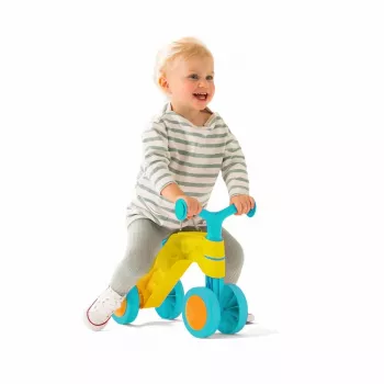Chillafish Itsibitsi Correpasillos de 4 ruedas para niños pequeños, amarillo/azul claro, 1-3 años
