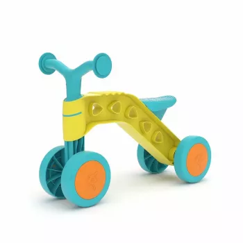 Chillafish Itsibitsi Correpasillos de 4 ruedas para niños pequeños, amarillo/azul claro, 1-3 años