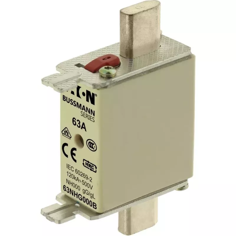 Eaton 63NHG000B Fusible NH, tamaño 0, 63 A, 500 V AC, gG