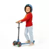 Chillafish Scotti Patinete de 3 ruedas con ruedas luminosas, navy