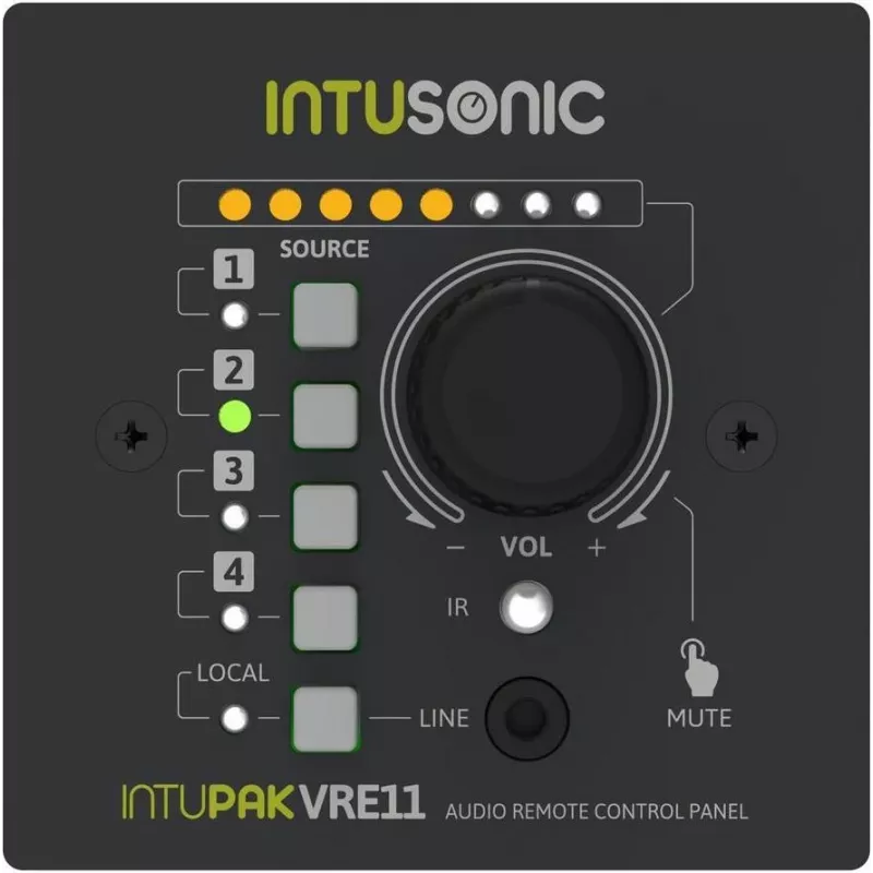 INTUSONIC VRE11 Panel de control remoto para amplificador VRA1100 12604179