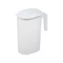 PLAST TEAM jarra de zumo 1,5 L, transparente/blanca, PP con junta de TPE 11200800