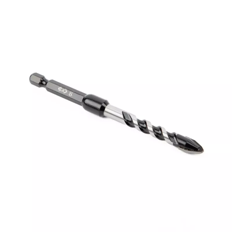 C.K Tools T3115 080 broca para hormigón 8 mm x 105 mm, punta de carburo, vástago hexagonal