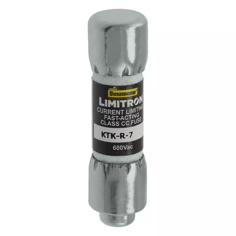 Eaton KTK-R-7 fusible rápido Class CC, 7 A, 600 V AC, poder de corte 200 kA, pack de 10