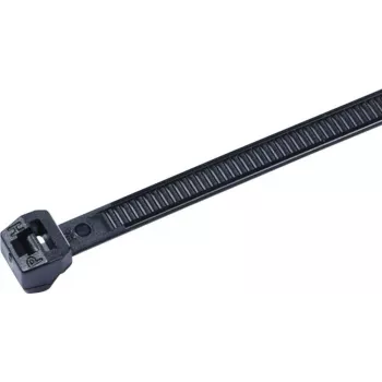 HellermannTyton serie OS brida de cable con dentado exterior T30ROS-HS-BK-C1, 145 x 3,4 mm, negra, 100 unidades 118-04800