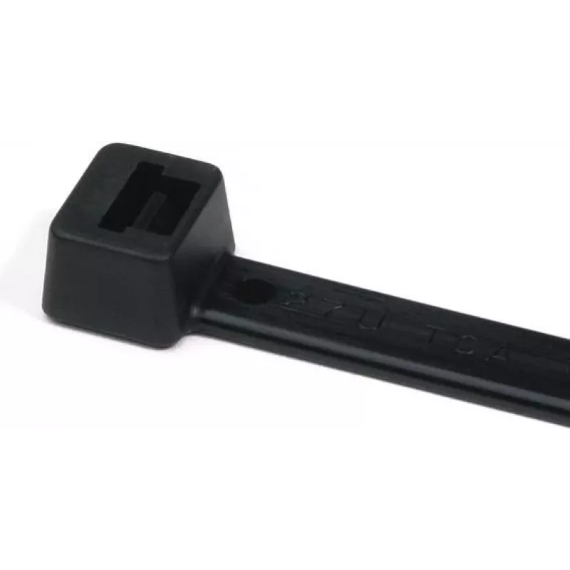 HellermannTyton T50R brida de cable de poliamida negra 200mm x 4,6mm, pack de 100 111-04950