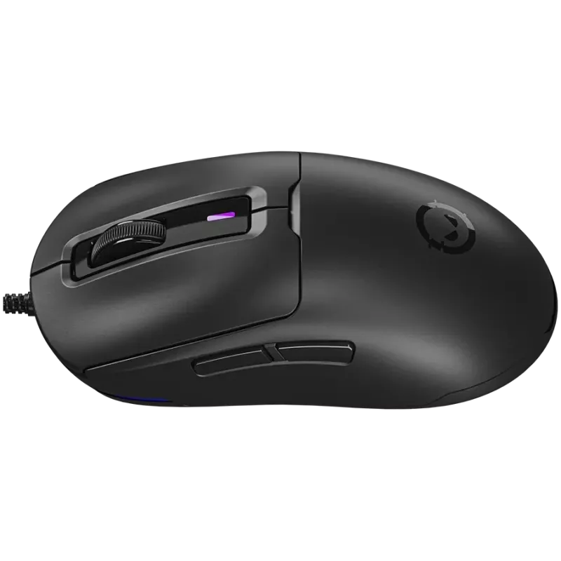 LORGAR MSA10R ratón gaming con cable, PixArt 3311, 6 botones programables, negro (LRG-MSA10R-BK)