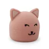Lámpara de noche infantil Trixie gato - lámpara de silicona LED recargable con sensor táctil, blanco cálido y 7 cambios de color