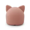 Lámpara de noche infantil Trixie gato - lámpara de silicona LED recargable con sensor táctil, blanco cálido y 7 cambios de color