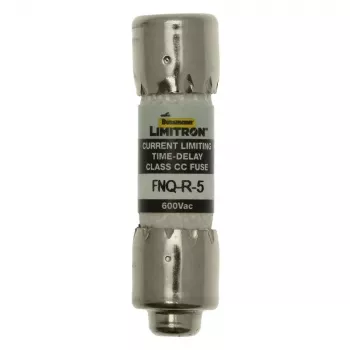 Fusible lento Eaton FNQ-R-5, 5 A, 600 V AC, Class CC, pack de 10