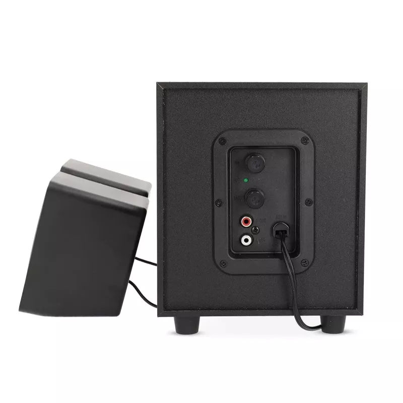 Nedis CSPR10021BK Juego de altavoces para PC 2.1, 33 W, alimentado por USB, negro