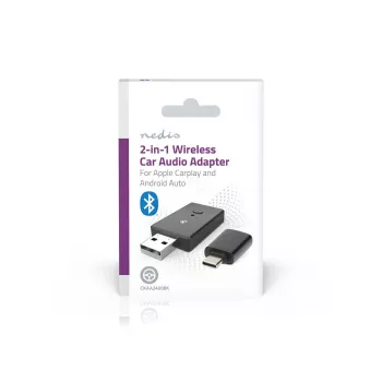 Adaptador Bluetooth 5.0 USB-A Nedis CKAA2400BK negro 10 m de alcance