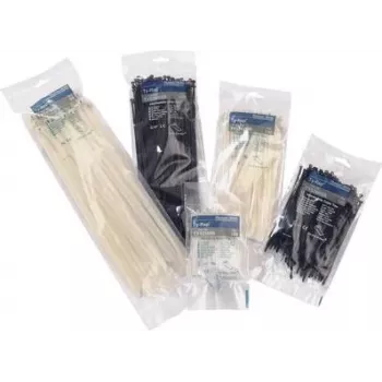ABB TY5242MR Brida para cables, poliamida/acero inoxidable, transparente, 100 uds.