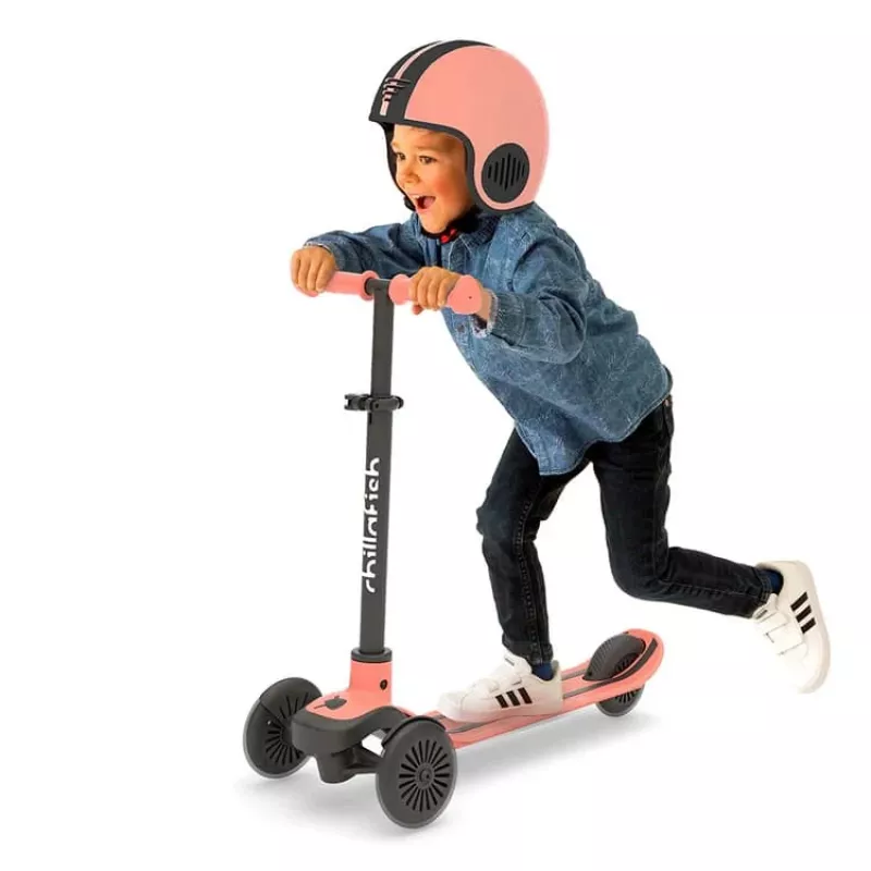 Chillafish Scotti 2 en 1 patinete y correpasillos, Flamingo Pink, 1-5 años