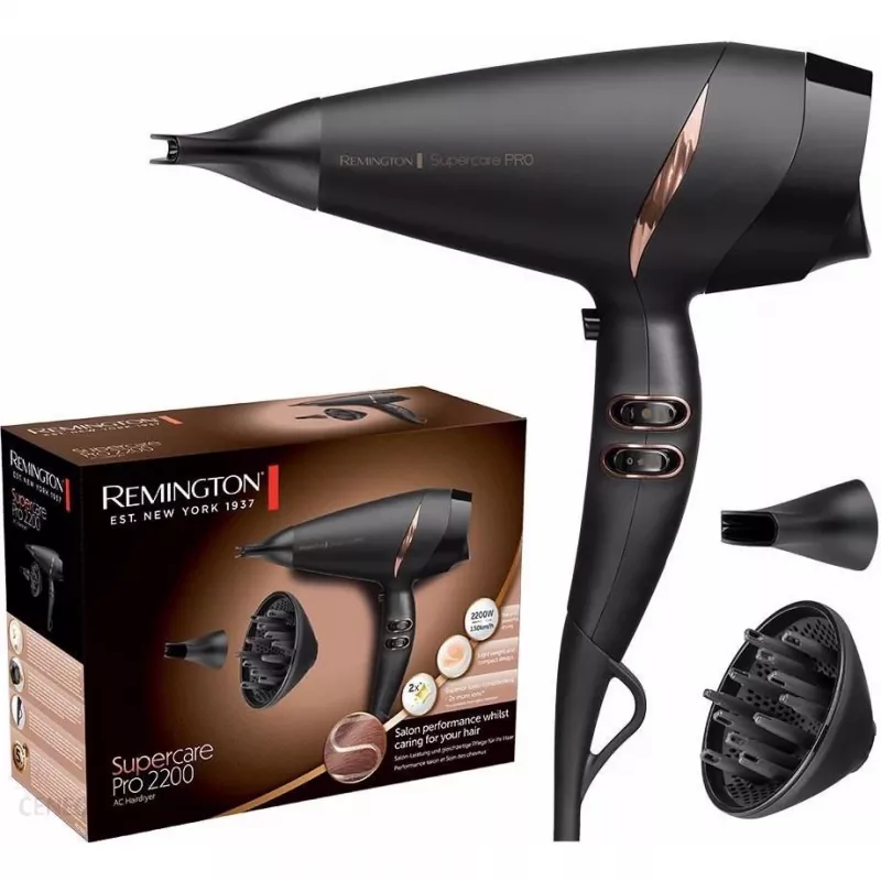 Remington Supercare Pro AC7200 secador de pelo, 2200W, negro