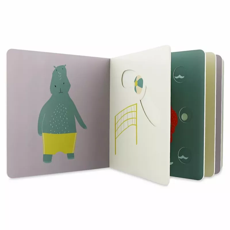 Trixie Mr. Lion libro de actividades suave para bebés a partir de 12 meses | algodón orgánico
