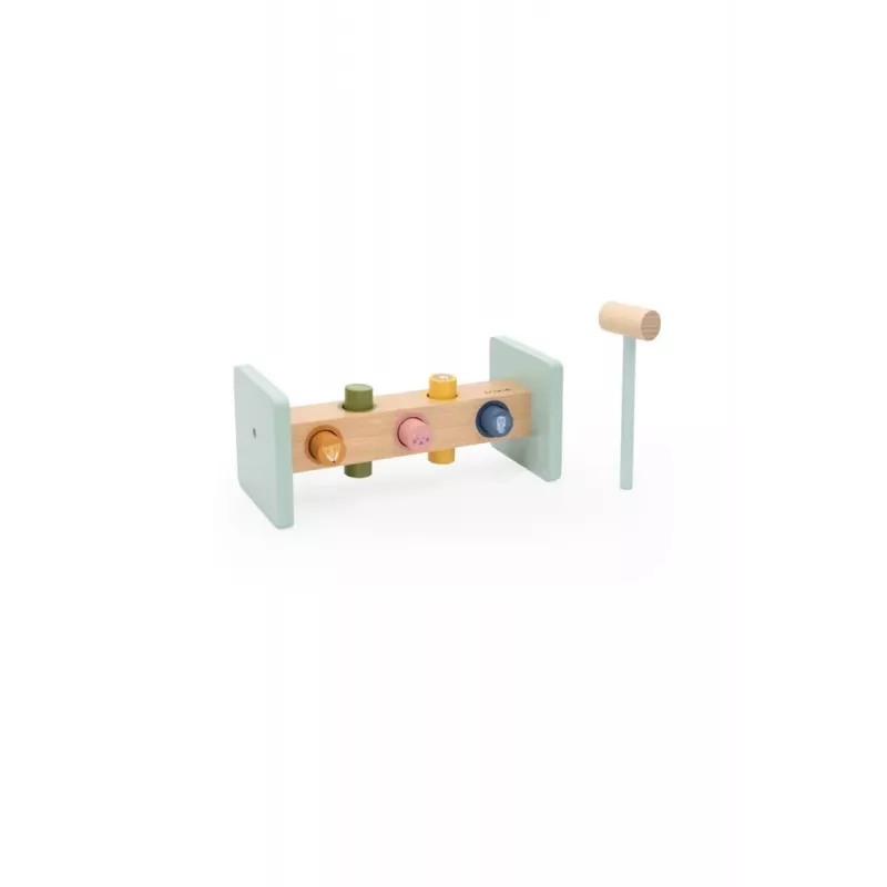 Juego de martillo de madera Trixie con martillo, a partir de 18 meses