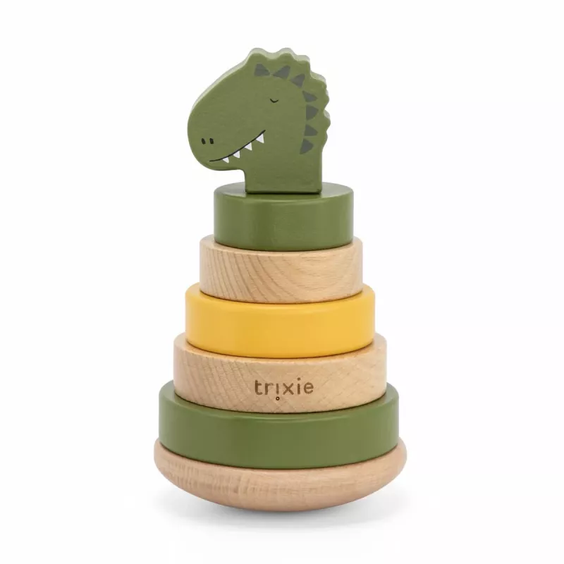TRIXIE Pirámide de madera, dinosaurio, 12 meses+