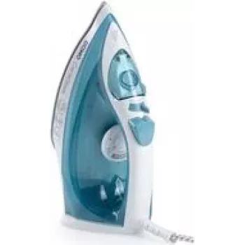 DOMO DO7060S plancha de vapor 2200 W suela cerámica 40 g/min golpe de vapor azul/blanco
