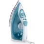 DOMO DO7060S plancha de vapor 2200 W suela cerámica 40 g/min golpe de vapor azul/blanco