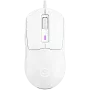LORGAR MSA10R Ratón gaming con cable, PixArt 3311, 6 botones programables, blanco (LRG-MSA10R-WH)
