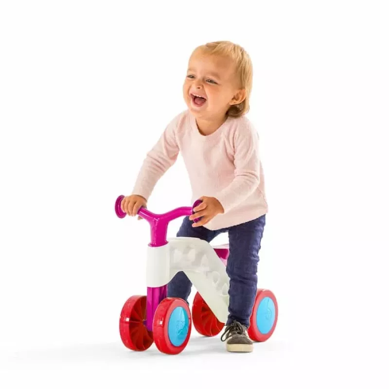 Chillafish Itsibitsi Correpasillos de cuatro ruedas para los más pequeños, rosa, de 1 a 3 años