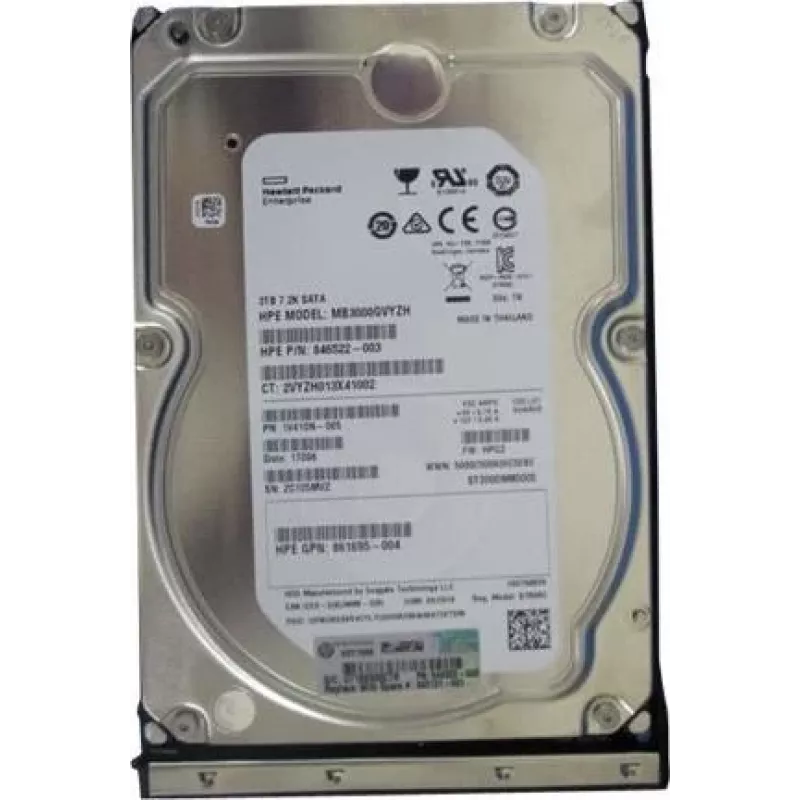 HPE 3TB 6G 7.2K LFF SATA disco duro Midline Low Power (862131-001)