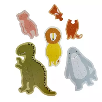 Trixie Puzzle - animales grandes y pequeños (5 puzzles) perro juego de estrategia
