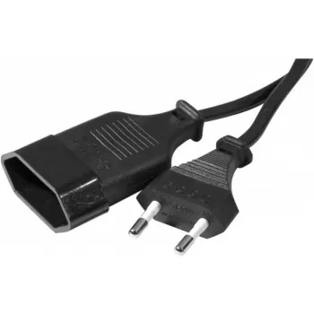 EXERTIS CONNECT Cable alargador, conector macho europeo a conector hembra europeo, negro, 1,8 m 573721