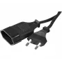EXERTIS CONNECT Cable alargador, conector macho europeo a conector hembra europeo, negro, 1,8 m 573721