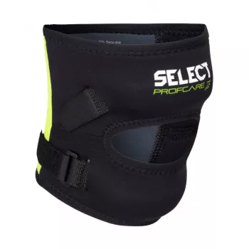 Select 700041 L estabilizador de rodilla con anillo rotuliano de silicona y resortes helicoidales, talla L, negro