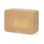 Nedis radio reloj digital, madera