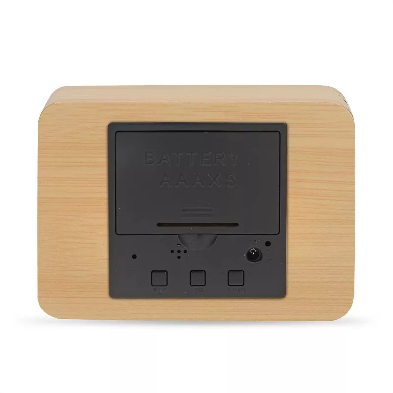 Nedis radio reloj digital, madera