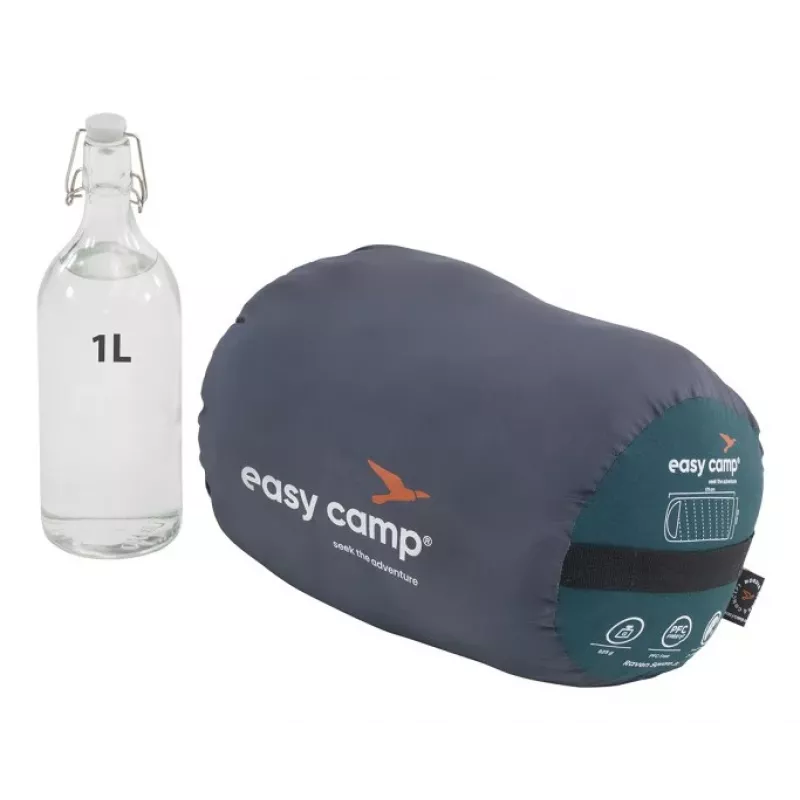 Easy Camp 240210 saco de dormir para adultos microfibra, Oxford, poliéster azul