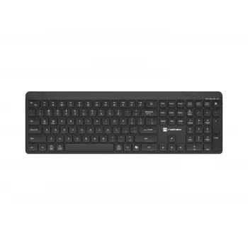 Natec Tang US Teclado inalámbrico Bluetooth + 2,4 GHz Silent Slim Negro